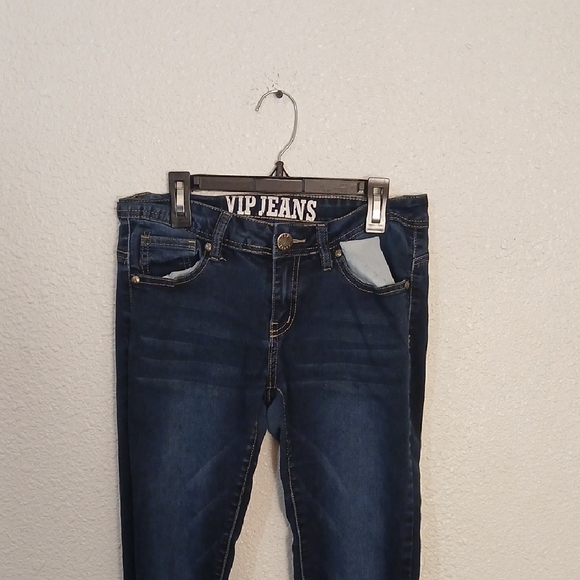 VIP Women's Midnight Blue Skinny Jeans - Picture 3 of 5